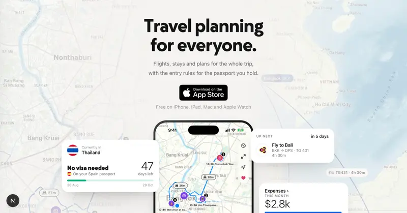 Preview image for NomadPoint: Travel planning for everyone