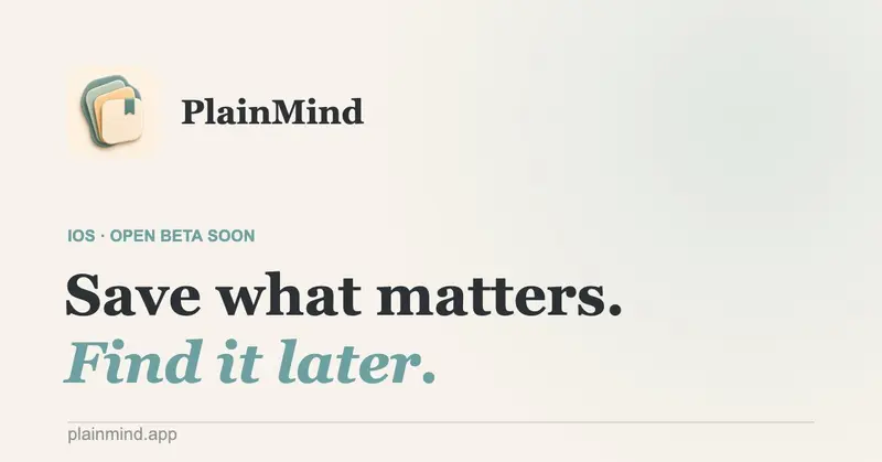 Preview image for PlainMind