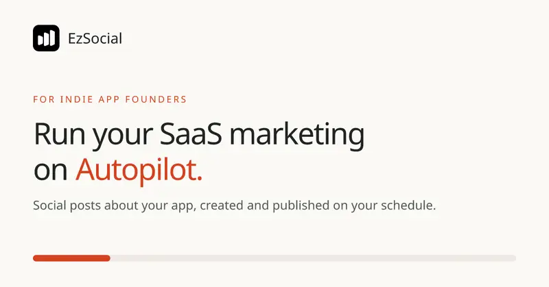 Preview image for EzSocial: Run Your SaaS Marketing on Autopilot