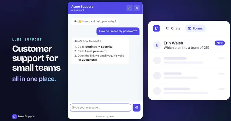Preview image for Lumi Support
